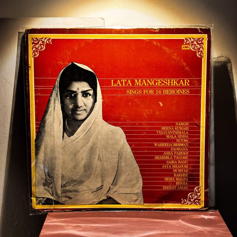 Lata Mangeshkar — Lata Mangeshkar Sings for 16 Heroines (Front)