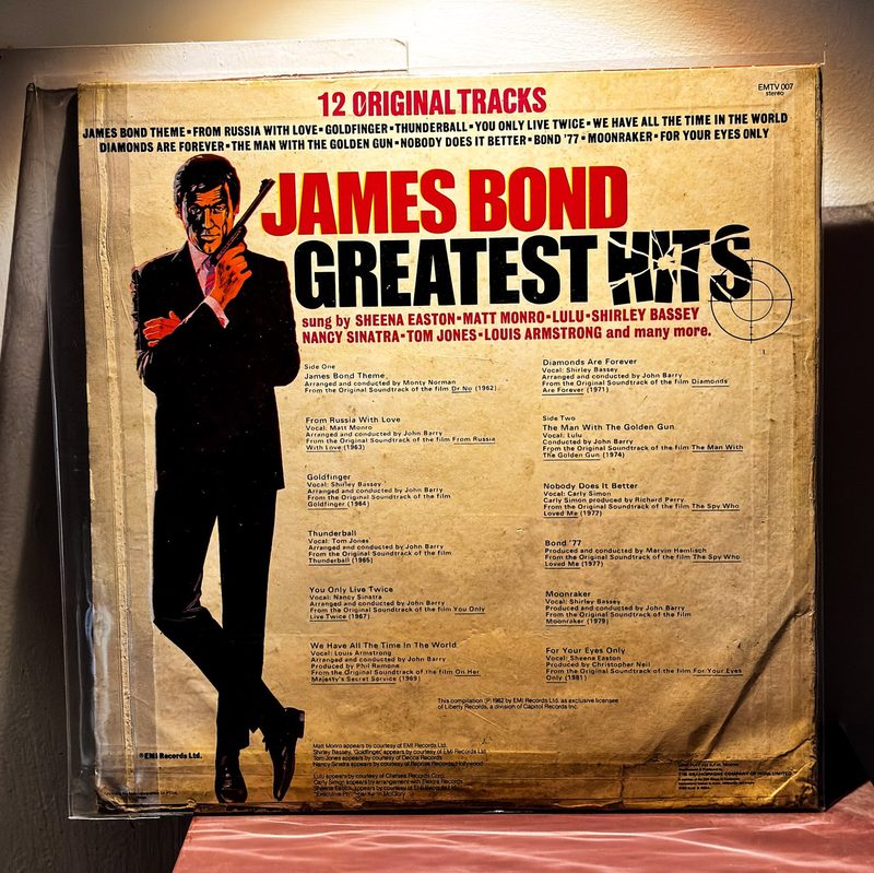 Various Artists — James Bond Greatest Hits (Back)