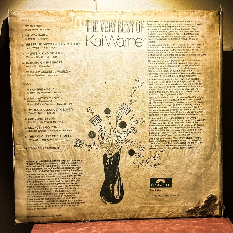 Kai Warner — The Very Best of Kai Warner (Back)