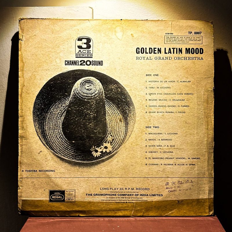 Royal Grand Orchestra — Golden Latin Mood (Back)