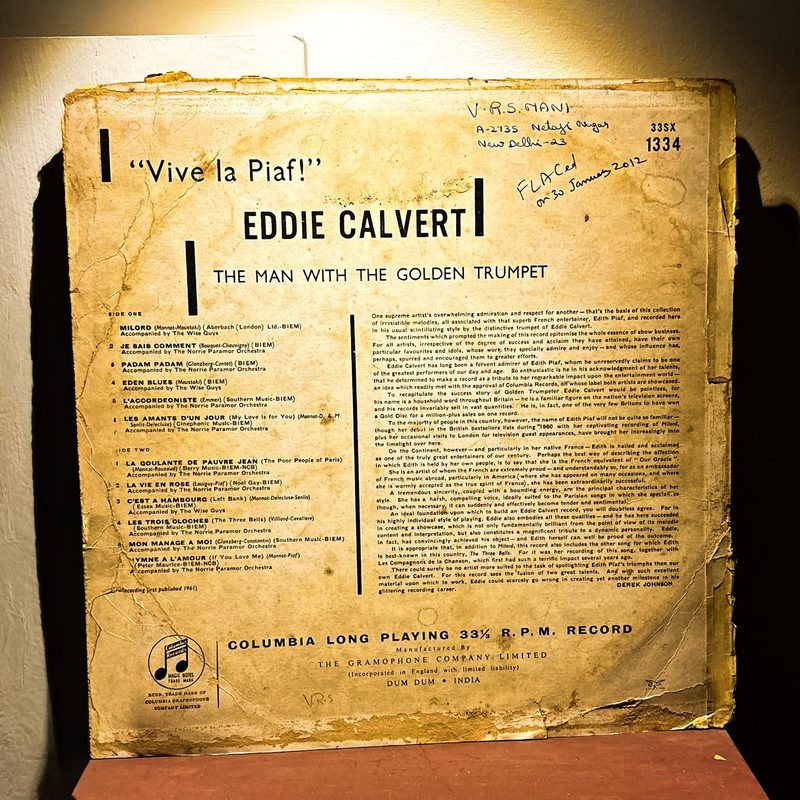 Eddie Calvert — Vive la Piaf! (Front)