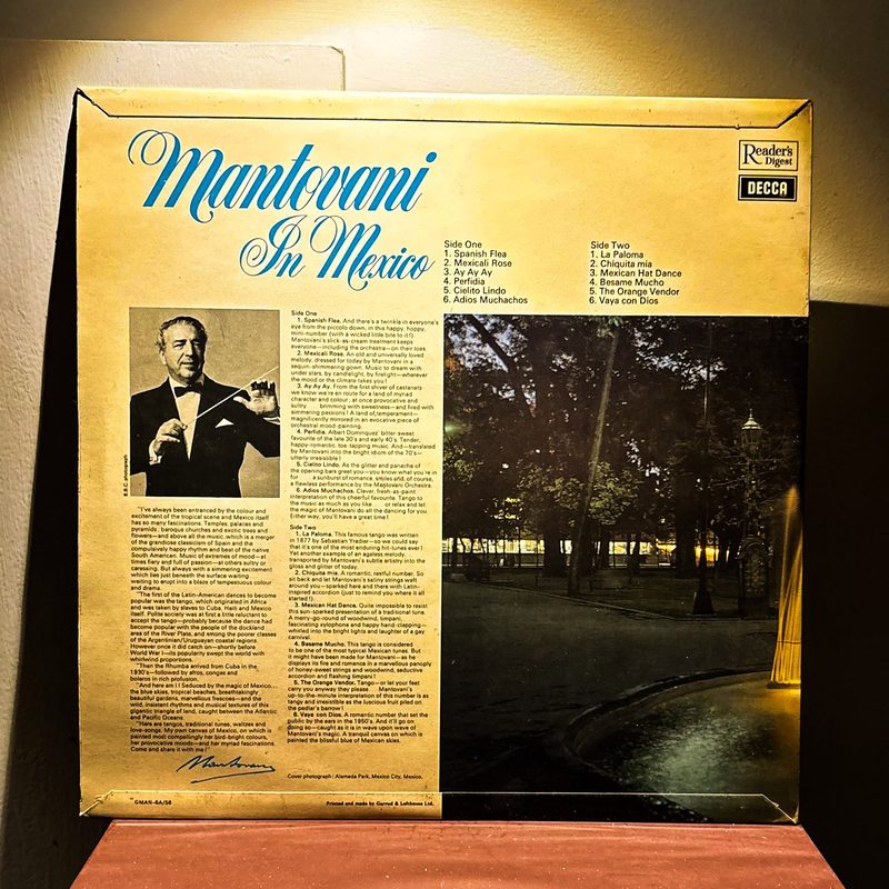 Mantovani — Mantovani In Mexico (Back)
