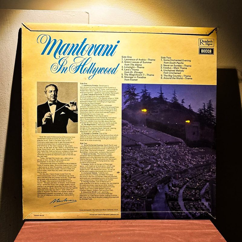 Mantovani — Mantovani In Hollywood (Back)