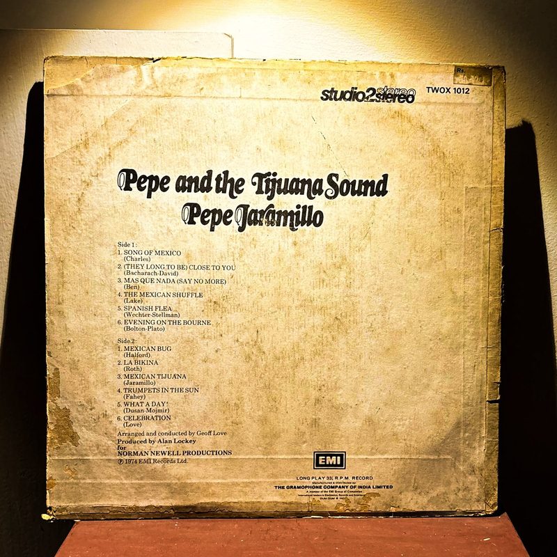 Pepe Jaramillo — Pepe and the Tijuana Sound (Back)