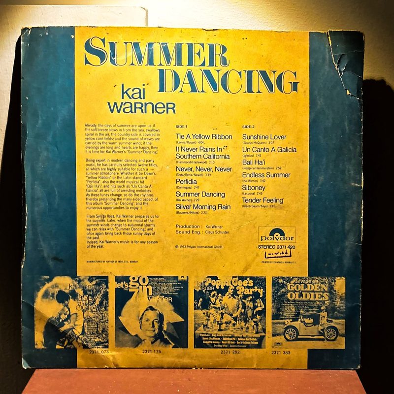 Kai Warner — Summer Dancing (Front)