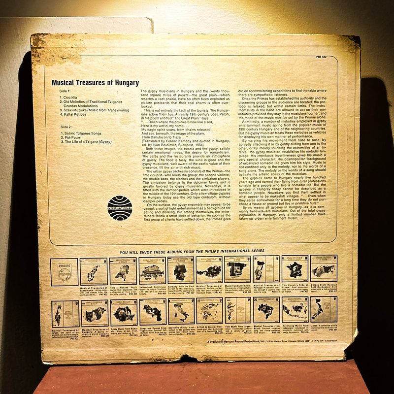 Various Artists — Musical Treasures of Hungary (Back)