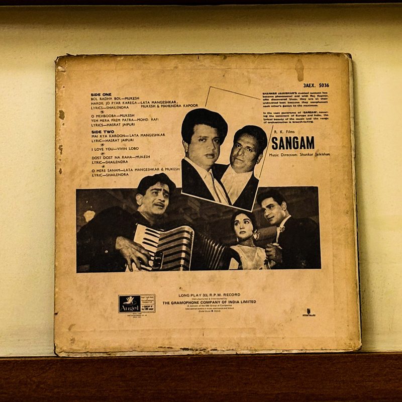 Various (Shankar-Jaikishan) — Sangam (Back)