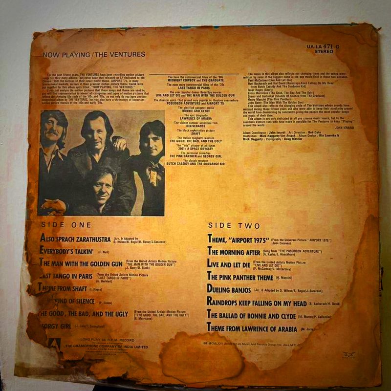 The Ventures — Now Playing (Back)