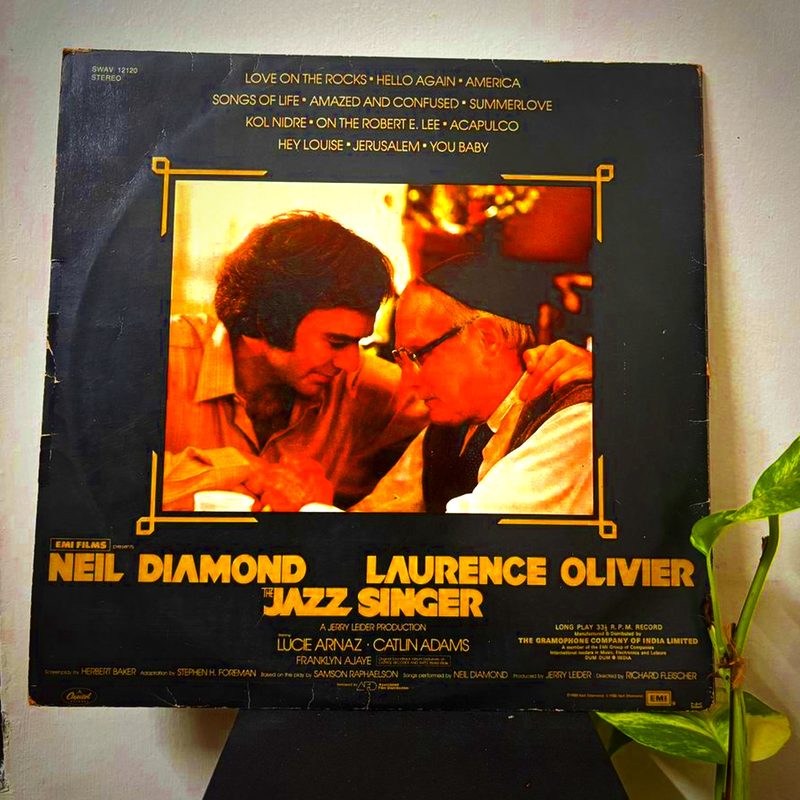 Neil Diamond — The Jazz Singer (Back)
