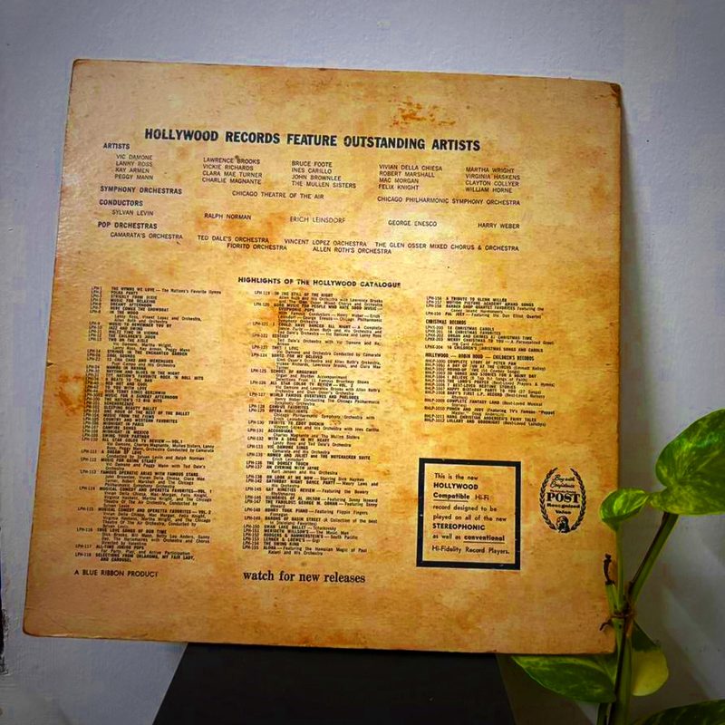 Valentine — Music For A Sunday Afternoon (Back)