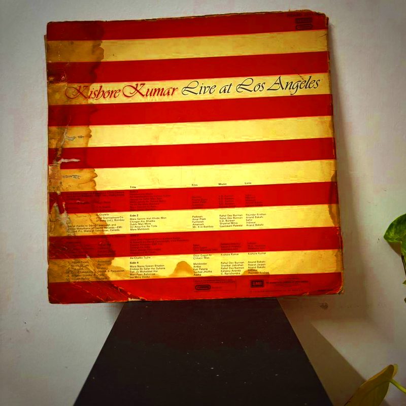 Kishore Kumar — Live At Los Angeles (Back)