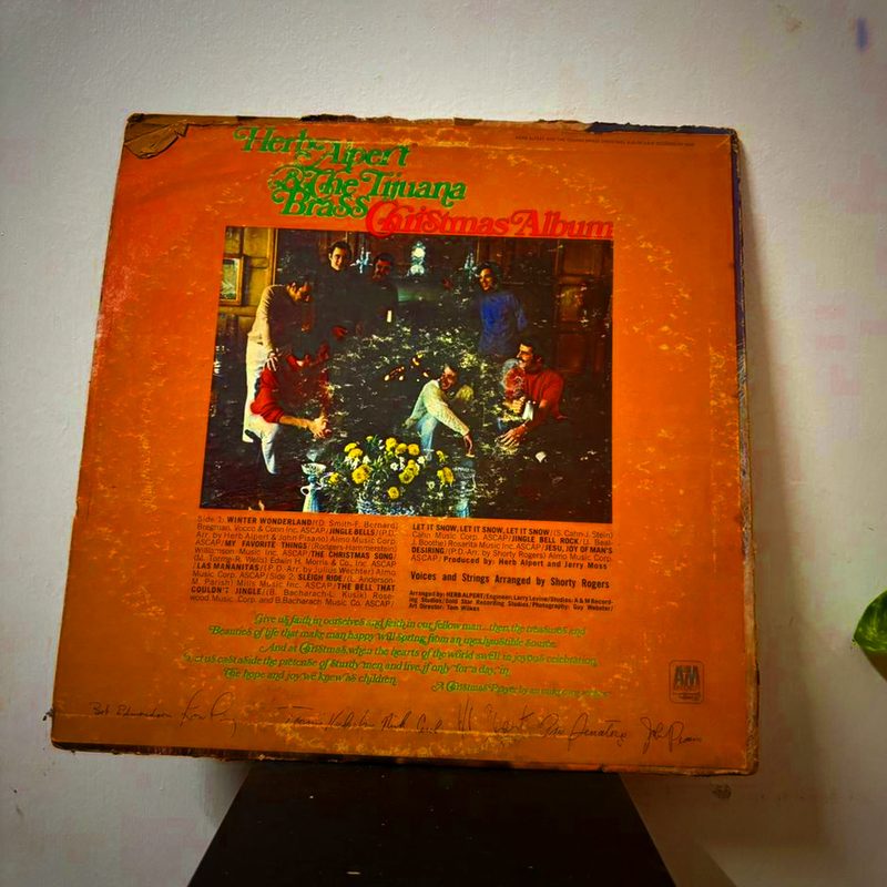 Herb Alpert — Christmas Album (Back)