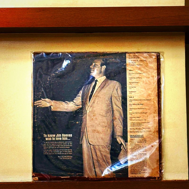 Jim Reeves — Blue Side of Lonesome (Back)