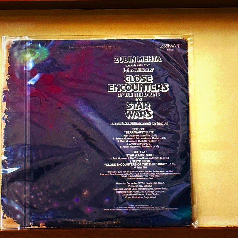 Zubin Mehta / Los Angeles Philharmonic Orchestra — Zubin Mehta Conducts Suites from Star Wars and Close Encounters of the Third Kind (Back)