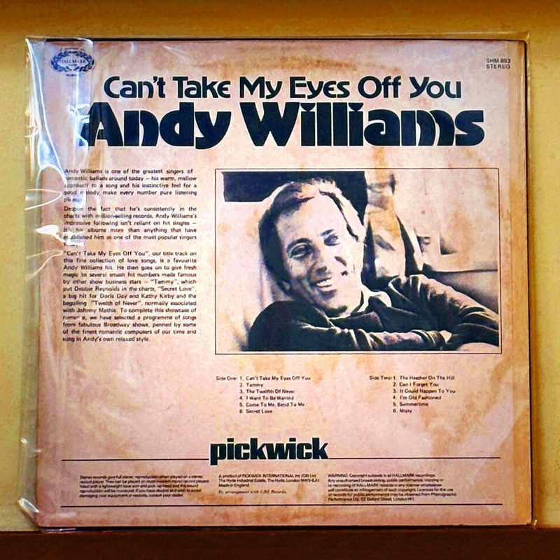 Andy Williams — Can't Take My Eyes Off You (Back)