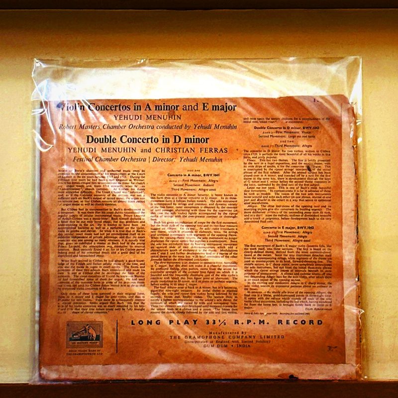 Yehudi Menuhin — Bach: Double Concerto in D Minor / Concerto in A Minor / Concerto in E Major (Back)