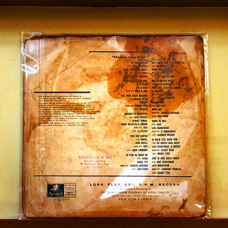 Various (Mohd. Rafi, Asha Bhosle, Lata Mangeshkar, Manna Dey, Hemant Kumar, and others) — Bhajans From Films (Back)