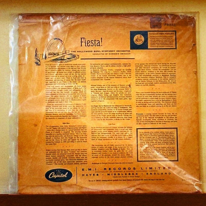 The Hollywood Bowl Symphony Orchestra conducted by Carmen Dragon — Fiesta! (Back)