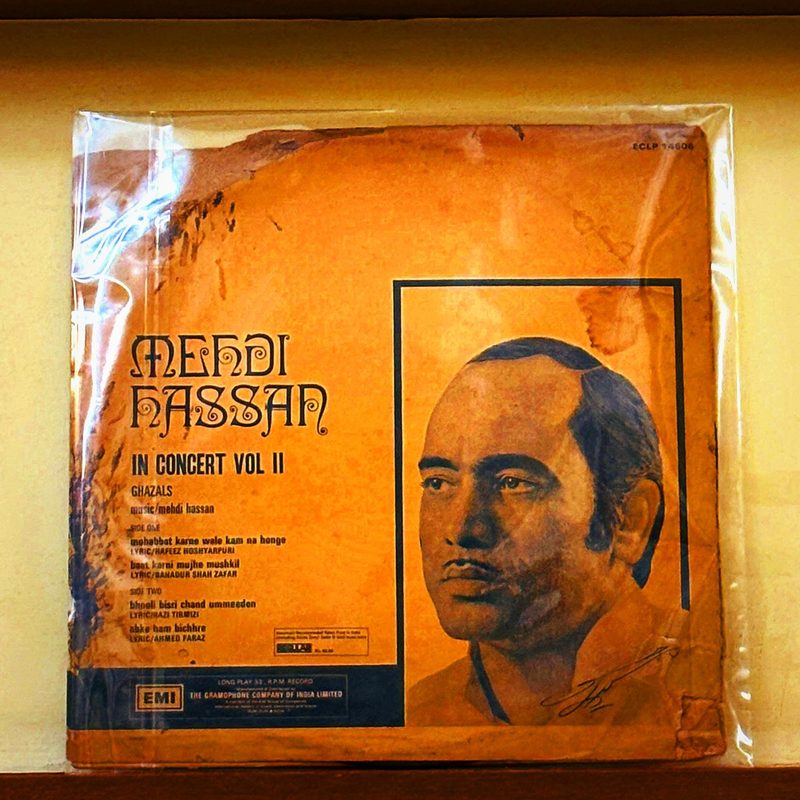 Mehdi Hassan — In Concert Vol II (Ghazals) (Back)