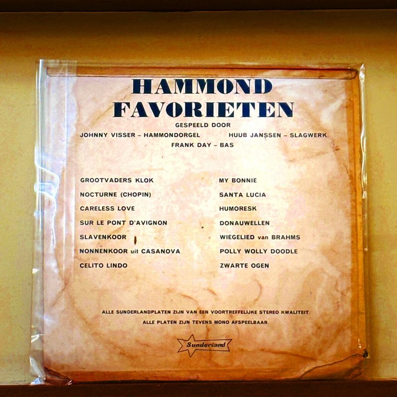 Johnny Visser — Hammond Favorieten (Back)