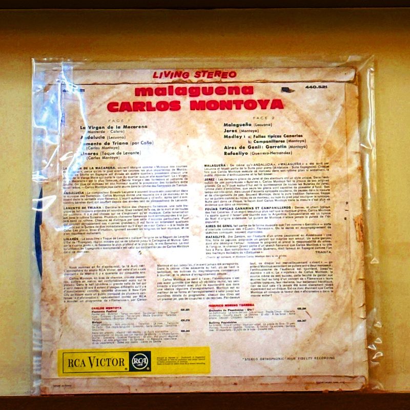 Carlos Montoya — Malaguena - Recorded in Concert (Back)