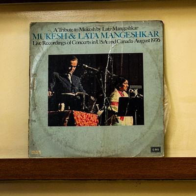 Mukesh & Lata Mangeshkar — A Tribute to Mukesh by Lata Mangeshkar — Live Recordings of Concerts in U.S.A. and Canada, August 1976